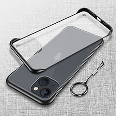 Handyhülle Hülle Crystal Hartschalen Tasche Schutzhülle H02 für Apple iPhone 14 Plus Schwarz