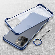 Handyhülle Hülle Crystal Hartschalen Tasche Schutzhülle H02 für Apple iPhone 15 Pro Max Blau