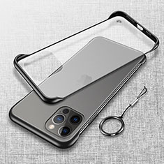 Handyhülle Hülle Crystal Hartschalen Tasche Schutzhülle H02 für Apple iPhone 15 Pro Max Schwarz