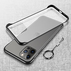 Handyhülle Hülle Crystal Hartschalen Tasche Schutzhülle H02 für Apple iPhone 15 Pro Schwarz