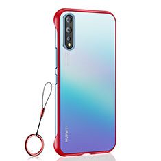 Handyhülle Hülle Crystal Hartschalen Tasche Schutzhülle H02 für Huawei P smart S Rot