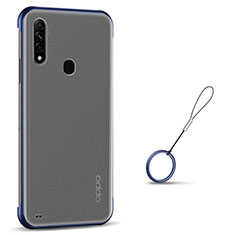 Handyhülle Hülle Crystal Hartschalen Tasche Schutzhülle H02 für Oppo A31 Blau