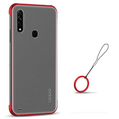 Handyhülle Hülle Crystal Hartschalen Tasche Schutzhülle H02 für Oppo A31 Rot