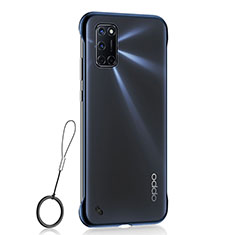 Handyhülle Hülle Crystal Hartschalen Tasche Schutzhülle H02 für Oppo A52 Blau