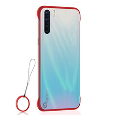 Handyhülle Hülle Crystal Hartschalen Tasche Schutzhülle H02 für Oppo A91 Rot