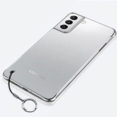 Handyhülle Hülle Crystal Hartschalen Tasche Schutzhülle H02 für Samsung Galaxy S21 5G Silber