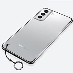 Handyhülle Hülle Crystal Hartschalen Tasche Schutzhülle H02 für Samsung Galaxy S22 5G Schwarz