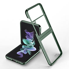 Handyhülle Hülle Crystal Hartschalen Tasche Schutzhülle H02 für Samsung Galaxy Z Flip4 5G Grün