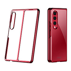 Handyhülle Hülle Crystal Hartschalen Tasche Schutzhülle H02 für Samsung Galaxy Z Fold4 5G Rot