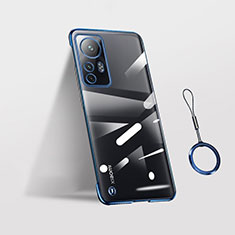 Handyhülle Hülle Crystal Hartschalen Tasche Schutzhülle H02 für Xiaomi Mi 12X 5G Blau