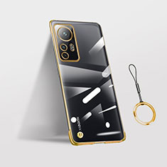 Handyhülle Hülle Crystal Hartschalen Tasche Schutzhülle H02 für Xiaomi Mi 12X 5G Gold