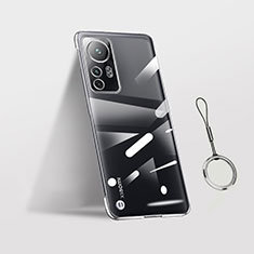 Handyhülle Hülle Crystal Hartschalen Tasche Schutzhülle H02 für Xiaomi Mi 12X 5G Silber