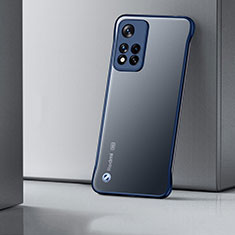 Handyhülle Hülle Crystal Hartschalen Tasche Schutzhülle H02 für Xiaomi Poco M4 Pro 5G Blau
