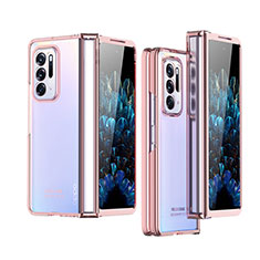 Handyhülle Hülle Crystal Hartschalen Tasche Schutzhülle H03 für Oppo Find N 5G Rosegold