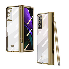 Handyhülle Hülle Crystal Hartschalen Tasche Schutzhülle H03 für Samsung Galaxy Z Fold2 5G Gold