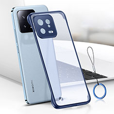 Handyhülle Hülle Crystal Hartschalen Tasche Schutzhülle H03 für Xiaomi Mi 13 Pro 5G Blau