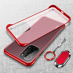 Handyhülle Hülle Crystal Hartschalen Tasche Schutzhülle H03 für Xiaomi Poco F3 5G Rot