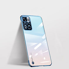 Handyhülle Hülle Crystal Hartschalen Tasche Schutzhülle H03 für Xiaomi Redmi Note 11 Pro+ Plus 5G Blau