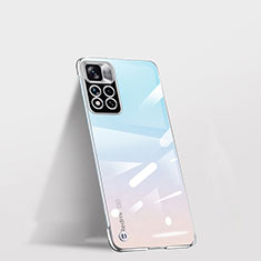 Handyhülle Hülle Crystal Hartschalen Tasche Schutzhülle H03 für Xiaomi Redmi Note 11 Pro+ Plus 5G Silber