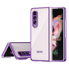 Handyhülle Hülle Crystal Hartschalen Tasche Schutzhülle H04 für Samsung Galaxy Z Fold3 5G Violett