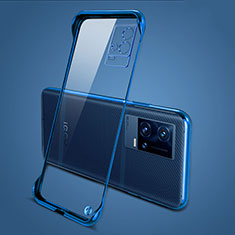 Handyhülle Hülle Crystal Hartschalen Tasche Schutzhülle H04 für Vivo iQOO 8 Pro 5G Blau