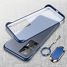 Handyhülle Hülle Crystal Hartschalen Tasche Schutzhülle H04 für Xiaomi Mi 12T 5G Blau