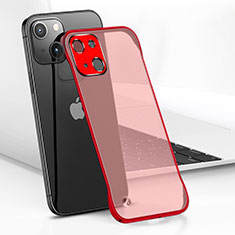 Handyhülle Hülle Crystal Hartschalen Tasche Schutzhülle H05 für Apple iPhone 15 Plus Rot