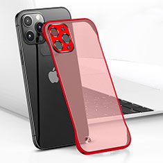 Handyhülle Hülle Crystal Hartschalen Tasche Schutzhülle H05 für Apple iPhone 15 Pro Max Rot