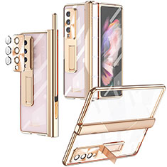 Handyhülle Hülle Crystal Hartschalen Tasche Schutzhülle H05 für Samsung Galaxy Z Fold4 5G Gold