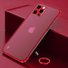Handyhülle Hülle Crystal Hartschalen Tasche Schutzhülle H06 für Apple iPhone 15 Pro Max Rot
