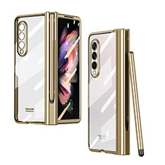 Handyhülle Hülle Crystal Hartschalen Tasche Schutzhülle H07 für Samsung Galaxy Z Fold4 5G Gold