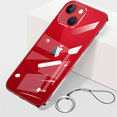 Handyhülle Hülle Crystal Hartschalen Tasche Schutzhülle H09 für Apple iPhone 13 Rot