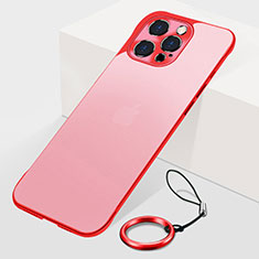 Handyhülle Hülle Crystal Hartschalen Tasche Schutzhülle H10 für Apple iPhone 13 Pro Rot
