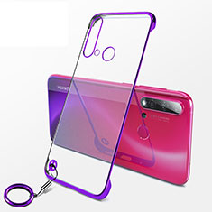 Handyhülle Hülle Crystal Hartschalen Tasche Schutzhülle K01 für Huawei P20 Lite (2019) Violett