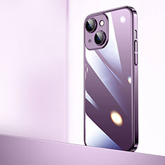Handyhülle Hülle Crystal Hartschalen Tasche Schutzhülle QC2 für Apple iPhone 13 Violett