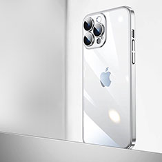 Handyhülle Hülle Crystal Hartschalen Tasche Schutzhülle QC2 für Apple iPhone 14 Pro Max Silber