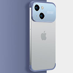 Handyhülle Hülle Crystal Hartschalen Tasche Schutzhülle QC3 für Apple iPhone 14 Blau