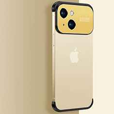 Handyhülle Hülle Crystal Hartschalen Tasche Schutzhülle QC3 für Apple iPhone 14 Gold