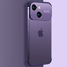 Handyhülle Hülle Crystal Hartschalen Tasche Schutzhülle QC3 für Apple iPhone 14 Violett