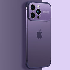 Handyhülle Hülle Crystal Hartschalen Tasche Schutzhülle QC3 für Apple iPhone 15 Pro Max Violett