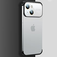 Handyhülle Hülle Crystal Hartschalen Tasche Schutzhülle QC4 für Apple iPhone 14 Plus Silber