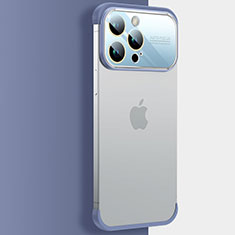 Handyhülle Hülle Crystal Hartschalen Tasche Schutzhülle QC4 für Apple iPhone 14 Pro Max Blau