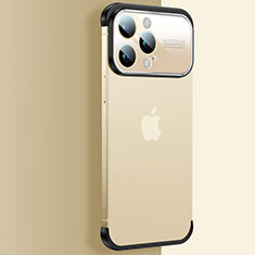 Handyhülle Hülle Crystal Hartschalen Tasche Schutzhülle QC4 für Apple iPhone 15 Pro Gold