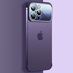 Handyhülle Hülle Crystal Hartschalen Tasche Schutzhülle QC4 für Apple iPhone 15 Pro Violett
