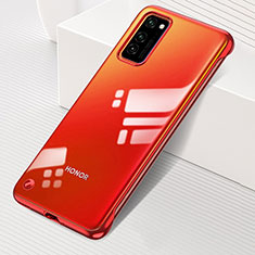 Handyhülle Hülle Crystal Hartschalen Tasche Schutzhülle S01 für Huawei Honor View 30 5G Rot