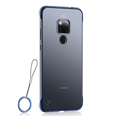 Handyhülle Hülle Crystal Hartschalen Tasche Schutzhülle S01 für Huawei Mate 20 X 5G Blau