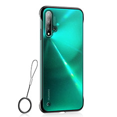 Handyhülle Hülle Crystal Hartschalen Tasche Schutzhülle S01 für Huawei Nova 5 Schwarz