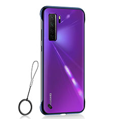 Handyhülle Hülle Crystal Hartschalen Tasche Schutzhülle S01 für Huawei P40 Lite 5G Blau