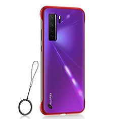 Handyhülle Hülle Crystal Hartschalen Tasche Schutzhülle S01 für Huawei P40 Lite 5G Rot