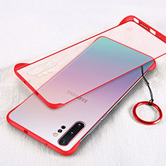 Handyhülle Hülle Crystal Hartschalen Tasche Schutzhülle S01 für Samsung Galaxy Note 10 Plus 5G Rot